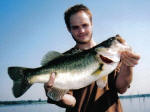 Danny with his biggest bass at 7.3lbs caught while fishing with Pro Guide Jimmy Everett 