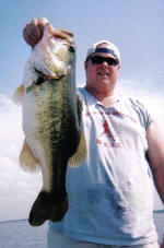 Mike from Chicago, IL with his personal best a 8lbs while fishing with Pro Guide Jimmy Everett