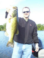 John Pennington from Ft Worth with a nice 7.3ounce hog he also caught on