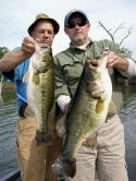 Two nice  bass caught while fishing with Pro Guide Marc Mitchell