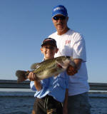 Ben Robinson (9 yr old) from Abilene 7/15/09 caught this lunker fishing with Pro Guide John Tanner