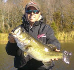 Bass caught December, 2010 while fishing with Pro Guide Tom Redington