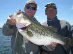 Scott Sealy with Pro Guide JW Peterson. Bass weighed 10.4 caught on 5-16-11