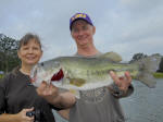 Renee & David at Lake Fork with guide Eddie Garrett