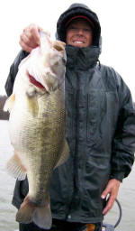 Pro Guide Tom Redington caught this 8 lb 12 oz bass caught on a Live Magic Shad