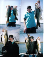 Jake with a mess of Lake Fork bass caught during his trip with Pro Guide Jimmy Everett