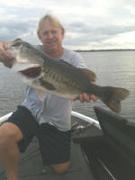 Pro Guide Gary Johnson. with an 8 lb. Lake Fork bass.