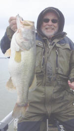 Randy Robinson with a Lake Fork bass caught while fishing with Pro Guide John Tanner
