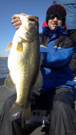 Jake Burger from Oklahoma with his biggest bass ever