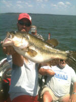 Bass caught fishing with Pro Guide Eddie Garrett