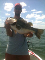 Bass caught fishing with Pro Guide Eddie Garrett