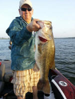 John Norman 10 lb bass caught while fishing with 6/21/13