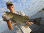 Bass caught fishing with Pro Guide David Vance