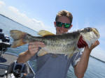 Bass caught fishing with Pro Guide David Vance