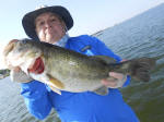 Bass caught fishing with Pro Guide David Vance