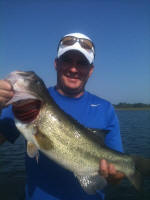 Bass caught fishing with Pro Guide Eddie Garrett