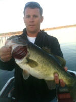 Bass caught fishing with Pro Guide Eddie Garrett