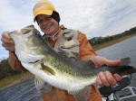 Bass caught fishing with Guide David Vance