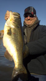 Tal Moody with his first double digit bass 10.1 