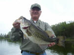 Trophy bass caught while fishing with Pro Guide John Tanner