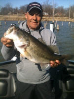 Pro Guide Eddie Garrett With a January lunker