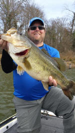 February bass fishing with Eddie Garrett