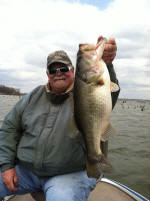 Lake Fork Guide with a nice March bass