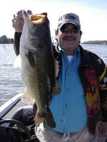 Derrick Demmes with a Lake Fork Bass caught with Pro Guide Jimmy Everett