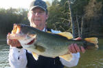 Pro Guide Larry Womack with an 8.1 Lake Fork bass