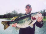 Greg Smart with a 10+ Lake Fork bass caught while fishing with Pro Guide Jimmy Everett.