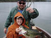 Pictures on Lake Fork from 2-28-05. Matthew Lane and son 
						caught an 8 lb. and 5 minutes caught a 10 lb.