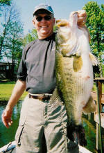 Tom caught this Lake Fork trophy bass fishing with  Pro Guide Lance Vick