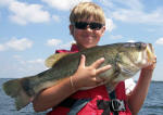 Zach with his biggest bass ever, a 7 lb 12 oz beauty