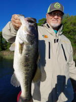 Bass fishing with Guide JW Peterson