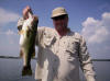 Mark Rupburt with his biggest bass ever. Caught on a Carolina rigged Mutant by www.grandebass.com. Fishing with Pro Guide John Tanner on 8/6.