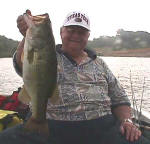 Tom Jeffries from Alany, TX caught this bass  while fishing with  Pro Guide John Tanner.