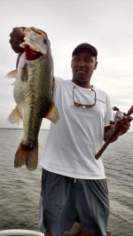 Bass caught while fishing with Guide John Tanner 