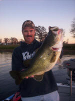 Pro Guide John Tanner with an 11 lb. bass