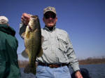 Pat Wadlington, of  Pat Wadlington Company with a Lake Fork hawg caught while fishing with  Pro Guide John Tanner, another one of 25 fish caught on this trip.
