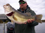 Dave Fox with a 8 1/4 pound fish caught with pro guide John Tanner on 11/20 