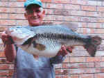 Leon Holloway from Illinois displays a double digit Lake Fork bass. The fish weighed in at 11.56. Photo courtesy of Lake Fork Marina