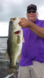 Bass caught fishing with Lake Fork Guide Eddie Garrett