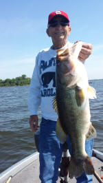 Bass caught fishing with Lake Fork Guide Eddie Garrett