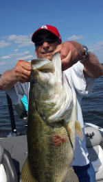 Bass caught fishing with Lake Fork Guide Eddie Garrett