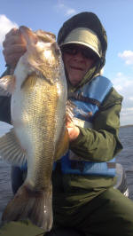 Don Himes caught this nice bass fishing in December