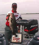John Tanner with an 11lb Lake Fork bass