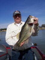 Bass caught while Lake Fork bass fishing with  Pro Guide Wendell Moon