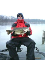 Ryan Panke from Wentzville, Missouri caught this 7.04 bass while staying at Lake View Lodge.