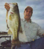 Rich Drews with a Lake Fork beauty weighing 12.17. Photo courtesy of Axton's Bass City and guide Richie White.