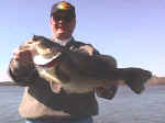 Tommy Wells of Overland Park, Kansas, roughed the recent cold front and caught this Lake Fork trophy. Tommy was fishing with Lake Fork Pro John Tanner.